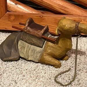 Resin Camel Figurine - Brown and Tan